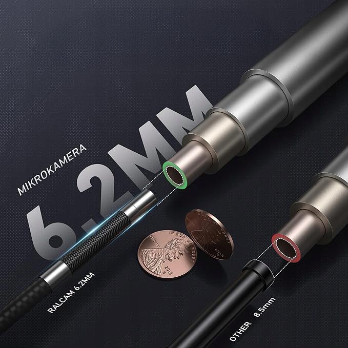 Инспекционная камера boroskop Ralcam R406S эндоскоп 6.2 мм HD 4.3" HD IP67 3h, фото 2
