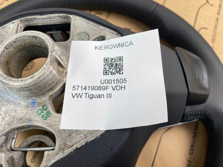 GD VW Tiguan III 571 руль кожа 571419089F оригинальная 5 л.с., фото 10
