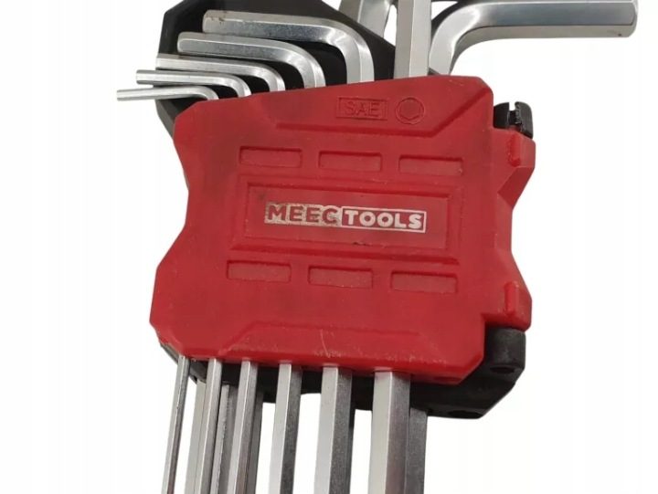 MEEC TOOLS КОМПЛЕКТ КЛЮЧЕЙ IMBUSOWYCH 9 ЭЛЕМЕНТОВ (YJHK190B), фото 2