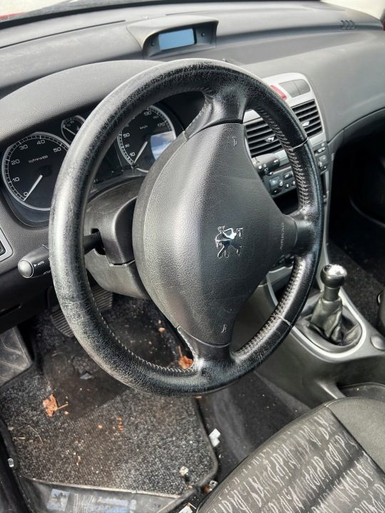 РУЛЬ AIR-BAG КОЖА КОЖАНАЯ PEUGEOT 307 01-05, фото 1