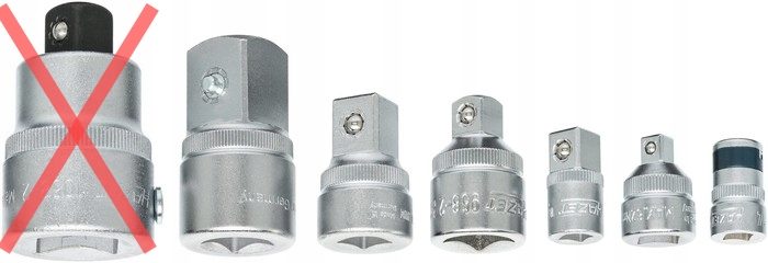 Комплект adapterów 7 штук Hazet 958/7, фото 1