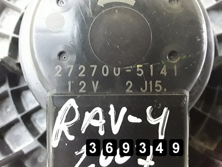 2007 Toyota RAV4 Вентилятор моторчика вентилятора печки 2727005141, фото 4