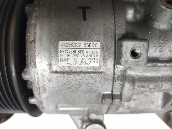 КОМПРЕССОР КОНДИЦИОНЕРА TOYOTA AURIS II E18 2.0 D4D 5SE12C 447280-6610 12-18, фото 5