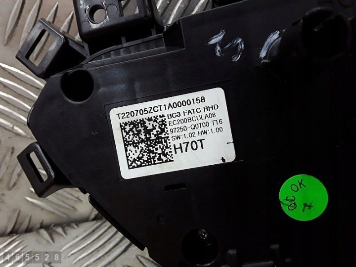 2022 Hyundai Bayon Модуль управления кондиционером 97250Q0700, фото 5