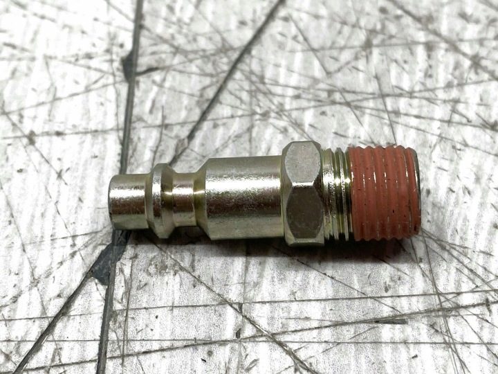 Разъем пневматический OC-PRO 19105-A резьба 1/4 BSPT с teflonem, фото 4