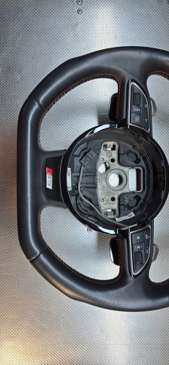 AUDI S3 8V РУЛЬ СРЕЗАННЫЙ 8v0419091ab СОСТОЯНИЕ PERFECT ПРЯМОЕ, фото 2