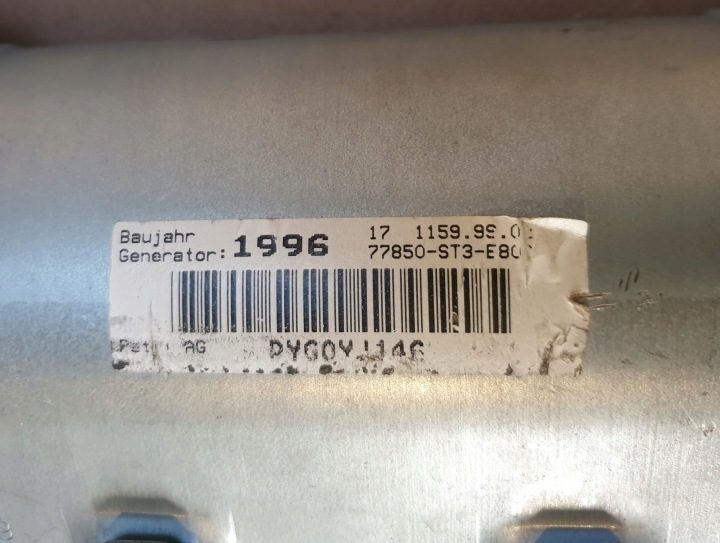 ПОДУШКА БЕЗОПАСНОСТИ ПАССАЖИРА AIRBAG HONDA CIVIC 95, фото 6