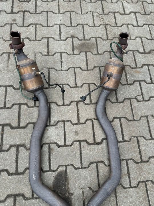Выхлоп, глушитель, katalizator,exhaust Mercedes SL R230, РЕСТАЙЛИНГ, SL550, OM273,V8, фото 8