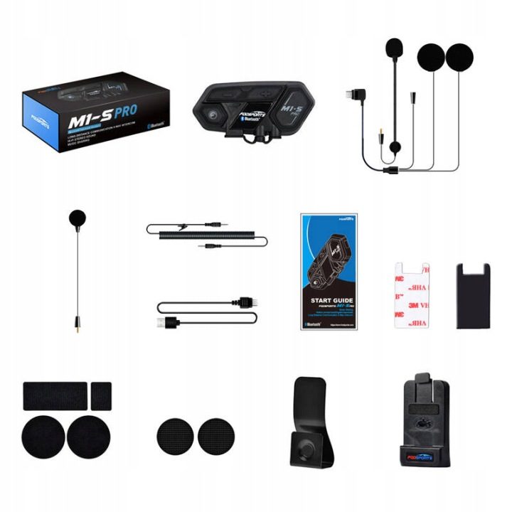 Интерком мотоциклетный FODSPORTS M1S-Pro Bluetooth 2000 м, фото 2