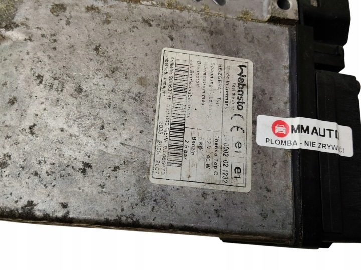 WEBASTO АВТОНОМНЫЙ ОТОПИТЕЛЬ THERMO TOP C BMW E65 3.6 000002021232, фото 3
