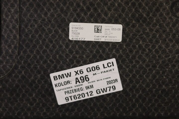 ПОЛ КОВРОЛИН БАГАЖНИКА 9448053 BMW X6 G06 РЕСТАЙЛИНГ 23-, фото 5