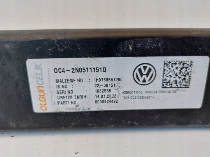 VW CRAFTER 7C РЕССОРА ЗАДНЯЯ 2N0511151Q ОРИГИНАЛ, фото 2