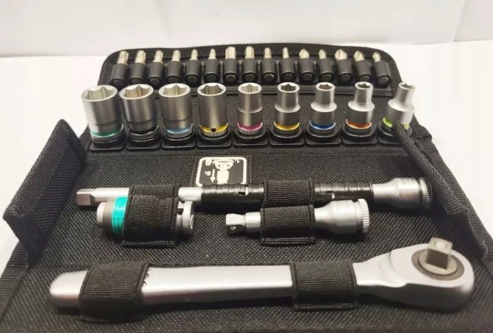 Трещотка с головками 1/4", комплект 28-cz. Zyklop Металл Switch WERA, фото 2