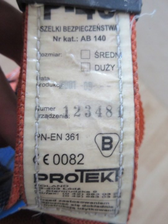 Sprzęt asekuracyjny подтяжки Protekt Basic 2S M-XL, фото 3