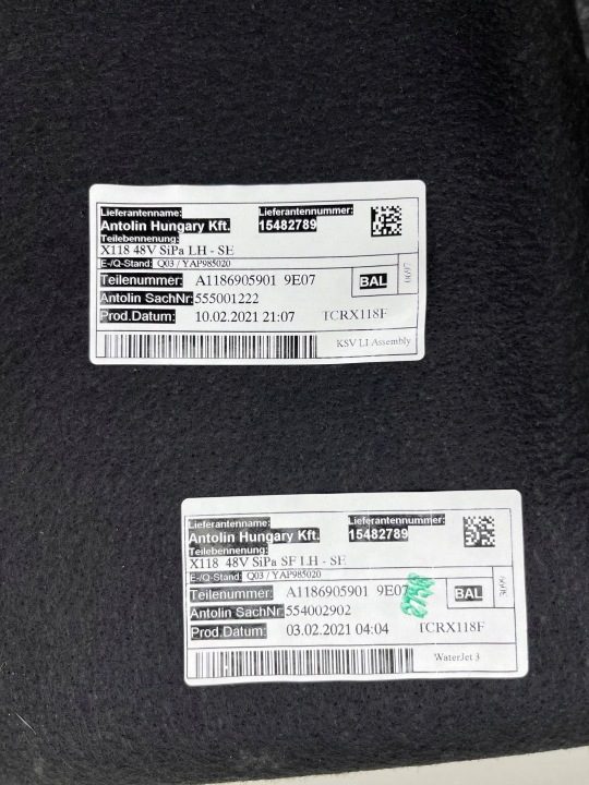 MERCEDES W118 CLA УНИВЕРСАЛ ОБШИВКА БАГАЖНИКА ЛЕВАЯ ЗАДНЯЯ A1186905901, фото 7