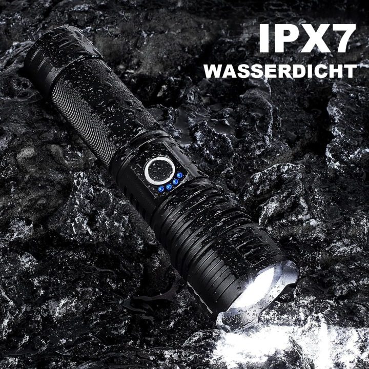 22.04.18 Фонарик LED, очень светлый, 20 000 лм, фонарик ładowana USB, фото 3