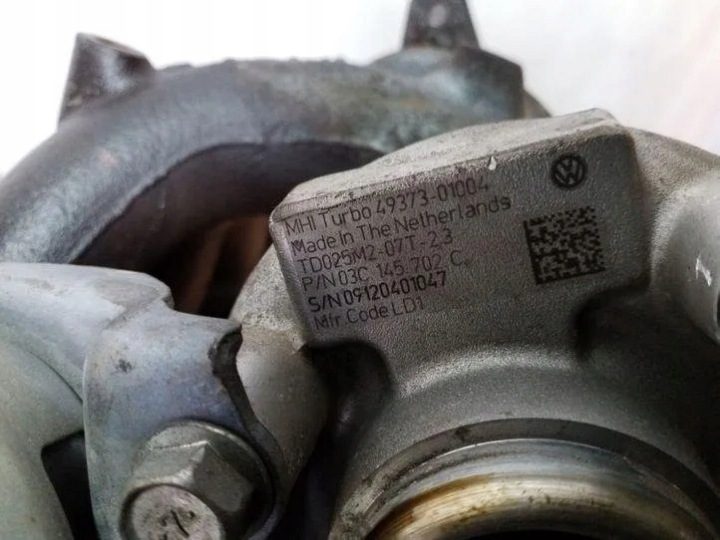 Турбина AUDI A3 SPORTBACK (8PA) 4937301004 1.4L бензин 92 кВт 2009, фото 4