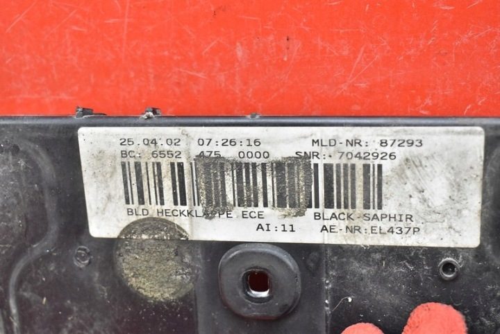 НАКЛАДКА КРЫШКИ ЗАДНЯЯ 475 8223241 BMW E65 01-05, фото 10