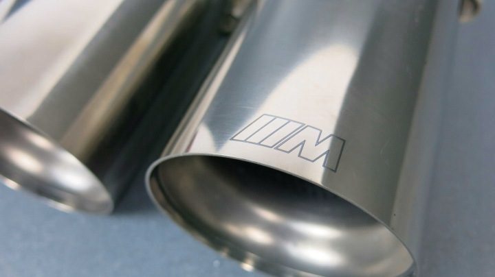 BMW M5 F10 Насадки глушителя Akrapovic Tytan Performance, фото 3