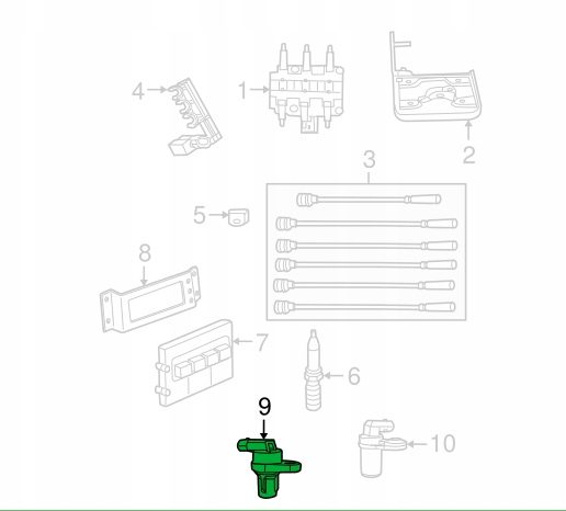 Датчик положения распредвала Jeep Wrangler JK 05149078AD, фото 3