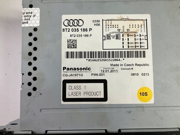 Магнитола CD Англия Audi A4 B8 8T2035186P, фото 3