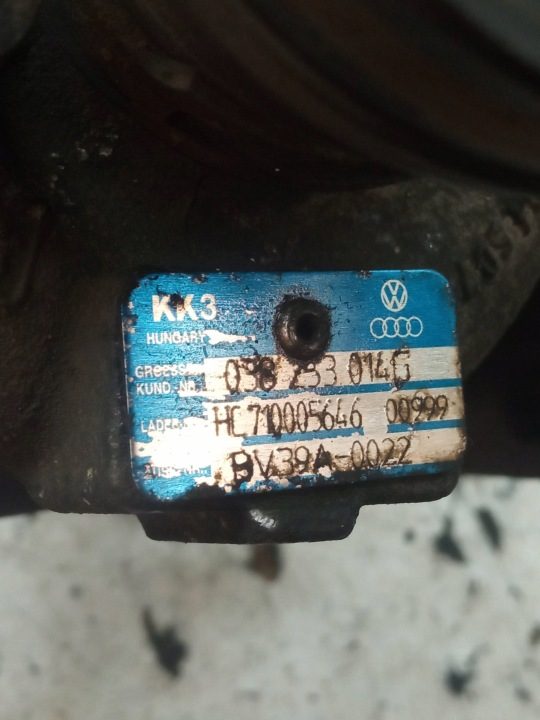 ТУРБОКОМПРЕССОР 038253014G 1.9 TDI VW Volkswagen Golf V (2004-2009), фото 2