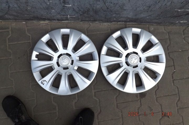 Колпак Skoda OE Оригинальный 16" серебристый, фото 3
