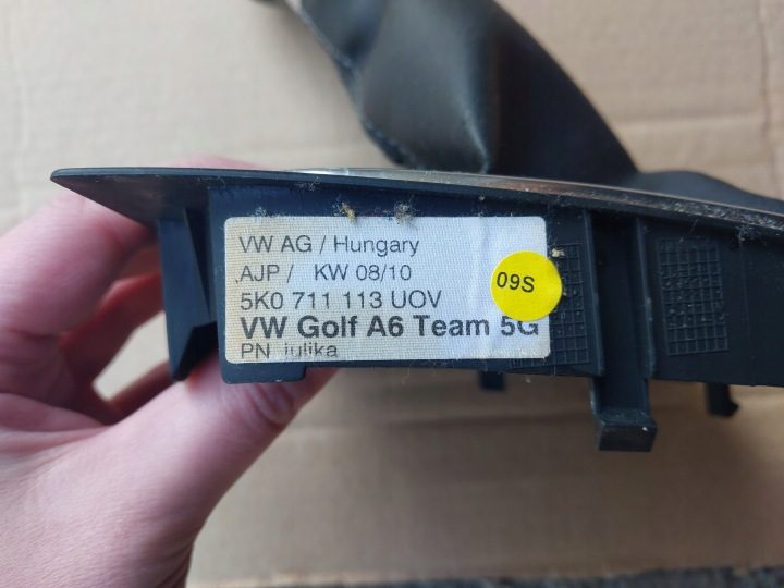 Ручка переключения передач чехол VW Golf VI 6 5K0711113, фото 8