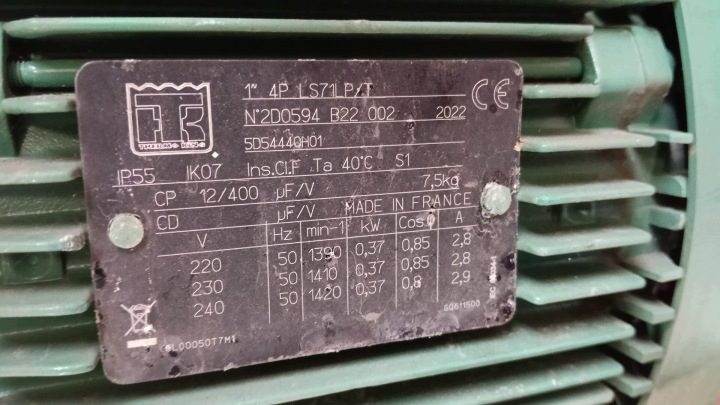 Двигатель электрический агрегат рефрижератор Thermo King F3 5D54440H01 № 726/026, фото 2