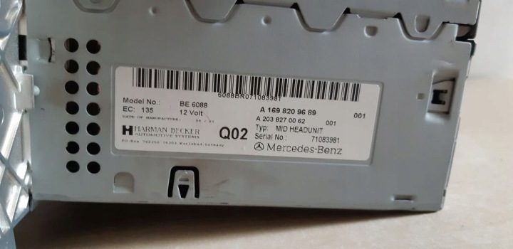 Магнитола CD Mercedes A-класс W169 B-класс W245 Sprinter W906 в хорошем состоянии, фото 12