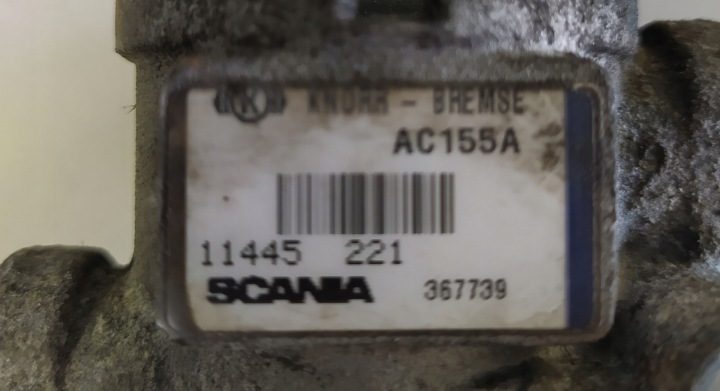 SCANIA КЛАПАН REDUKUJĄCY ДАВЛЕНИЕ KNORR-BREMSE AC155A 367739 AC155B 1371429, фото 2