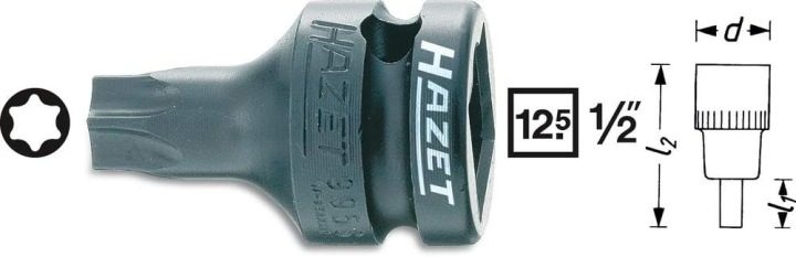 НАСАДКА ДЛЯ GNIAZD TORX 1/2 HAZET, фото 2