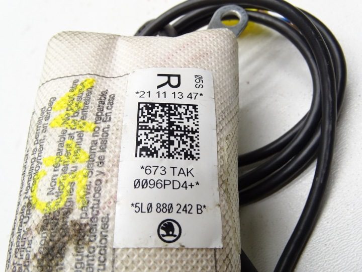ПОДУШКА БЕЗОПАСНОСТИ СИДЕНЬЯ AIRBAG ПРАВЫЙ SKODA YETI РЕСТАЙЛИНГ 5L0880242B, фото 5