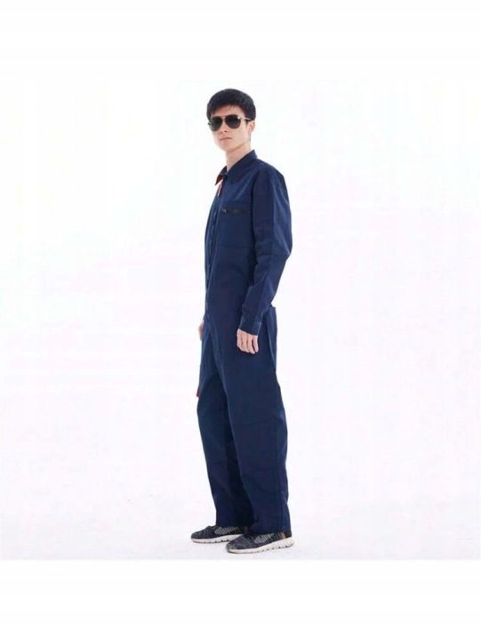 SHEIN КОМБИНЕЗОН БЕЗОПАСНОСТИ UNISEX НА ЗАМОК ТЕМНО-СИНИЙ, фото 3