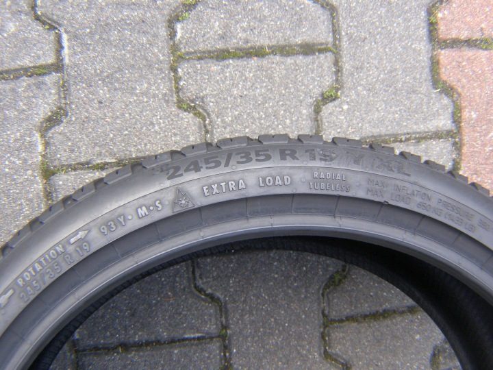 Шина всесезонная Continental AllSeasonContact 245/35R19 93 Y сцепление на снегу (3PMSF), защита диска, усилитель (XL), фото 5