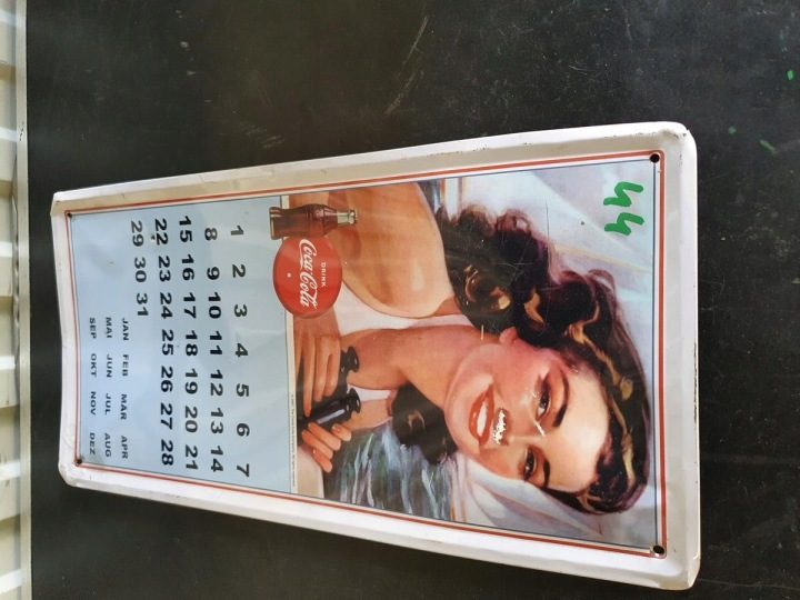 STARA ТАБЛИЧКА NIEMIECKA COCA-COLA ДЕКОРАТИВНАЯ KALENDAR, фото 4