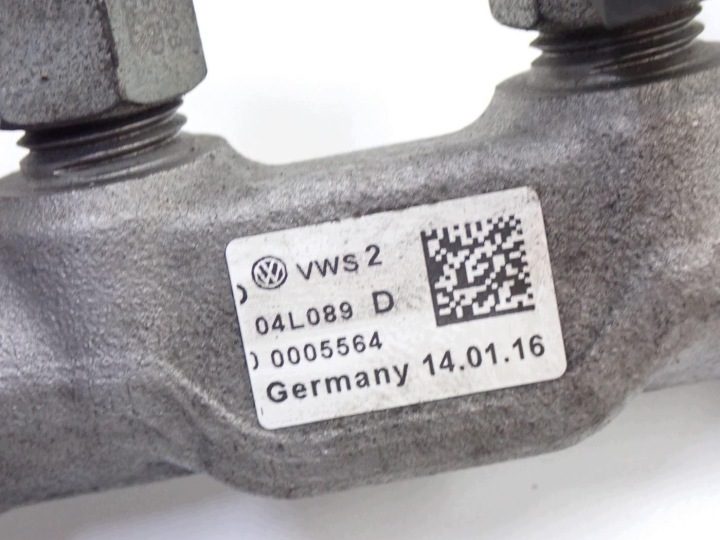 Топливная рампа датчик 057130764AB 0281006075 Audi A3 8V 2.0 TDI CUN 16 г., фото 6