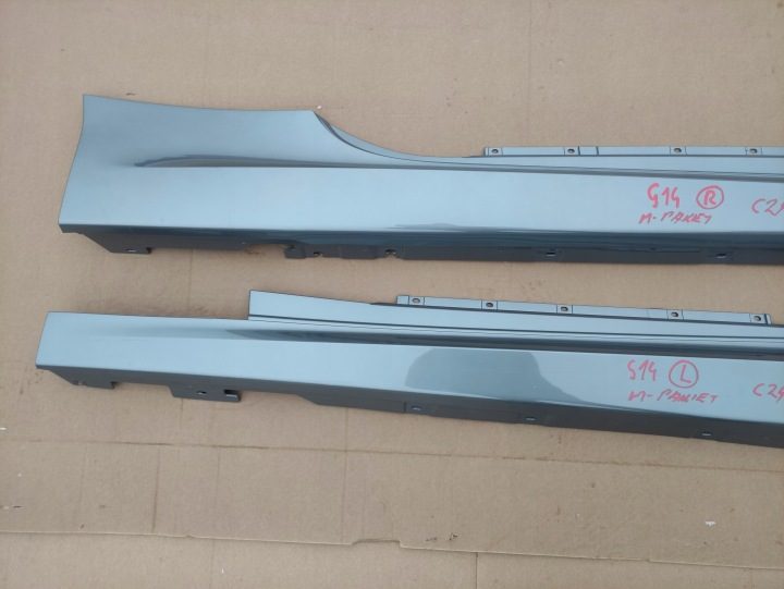 НАКЛАДКА ПОРОГА ПРАВАЯ ЛЕВАЯ M ПАКЕТ BMW 8 G14 G15 F91 F92 ЦВЕТ C2Y, фото 3