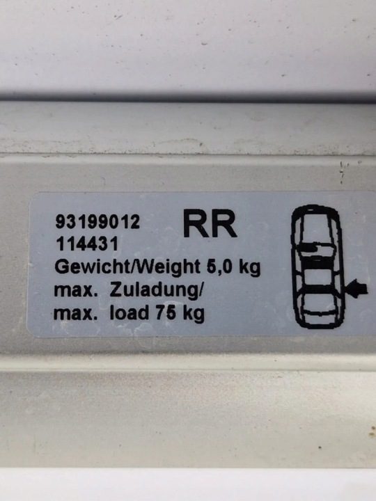 Opel Astra H III багажник на крышу балки Religni, фото 6