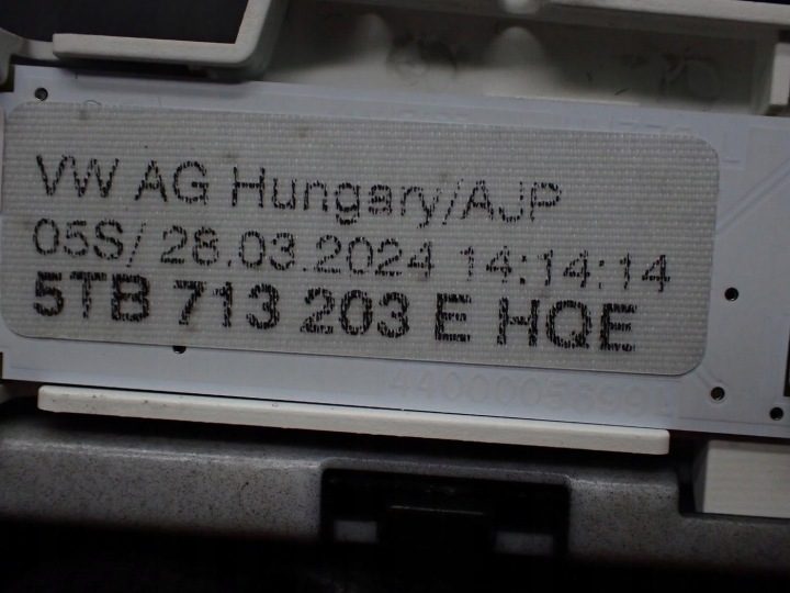 РУЧКА ЧЕХОЛ РЫЧАГА КПП КОМПЛЕКТ РАМКА DSG 5TB713203E VW TOURAN II III 5T 24 г., фото 8