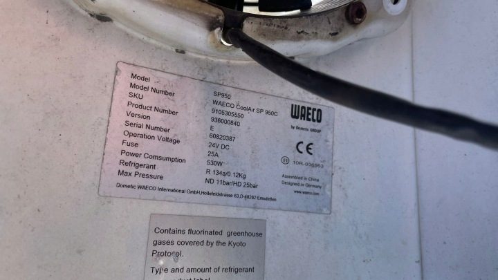 Кондиционер на крышу стояночный Waeco Coolair SP950 в сборе 9360005549, фото 8