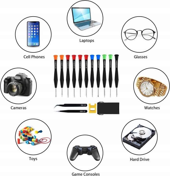 КОМПЛЕКТ ОТВЕРТОК ПРЕЦИЗИОННЫХ ДЛЯ РЕМОНТА TELEFONÓW TABLETÓW ME-2301 8w1, фото 6