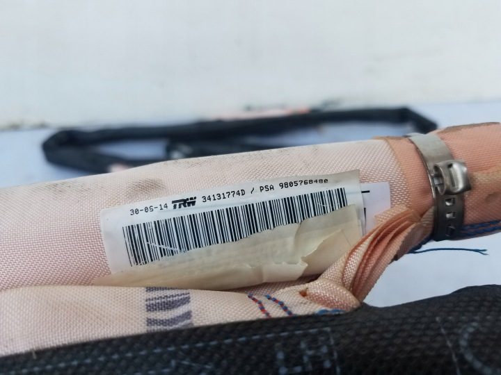 ШТОРКА БЕЗОПАСНОСТИ AIRBAG PEUGEOT 308 II T9 ХЭТЧБЕК, фото 2