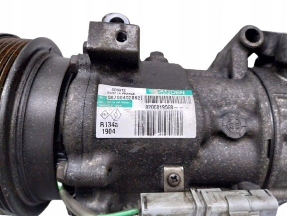 КОМПРЕССОР КОНДИЦИОНЕРА RENAULT TWINGO II 1.2B 8200819568, фото 3