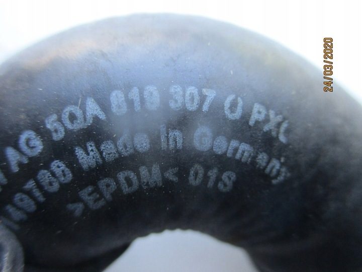Патрубок воды 5QA819307Q, фото 2