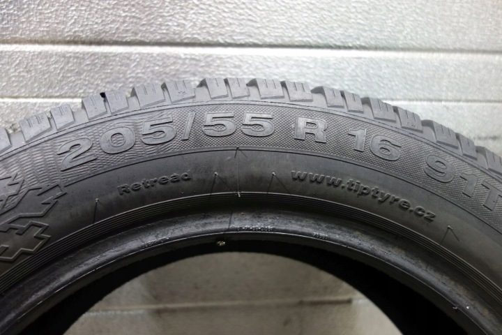 2× 205/55R16 ШИНЫ ЗИМНИЕ BIEŻNIKOWANE KIERUNKOWE 91T REGENEROWANE ПРОТИВОСКОЛЬЖЕНИЯ, фото 4
