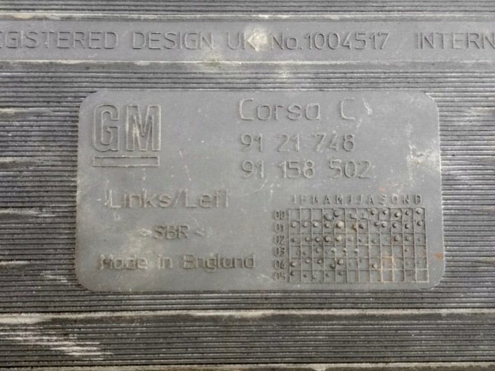 OPEL CORSA C коврики задние резиновые OE, фото 3