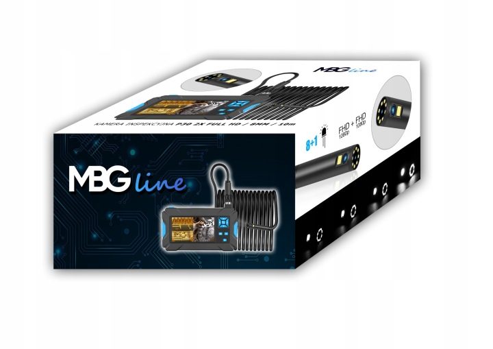 Инспекционная камера MBG Line P30 Duo эндоскоп 10M 9 LED 2x FULL HD, фото 12