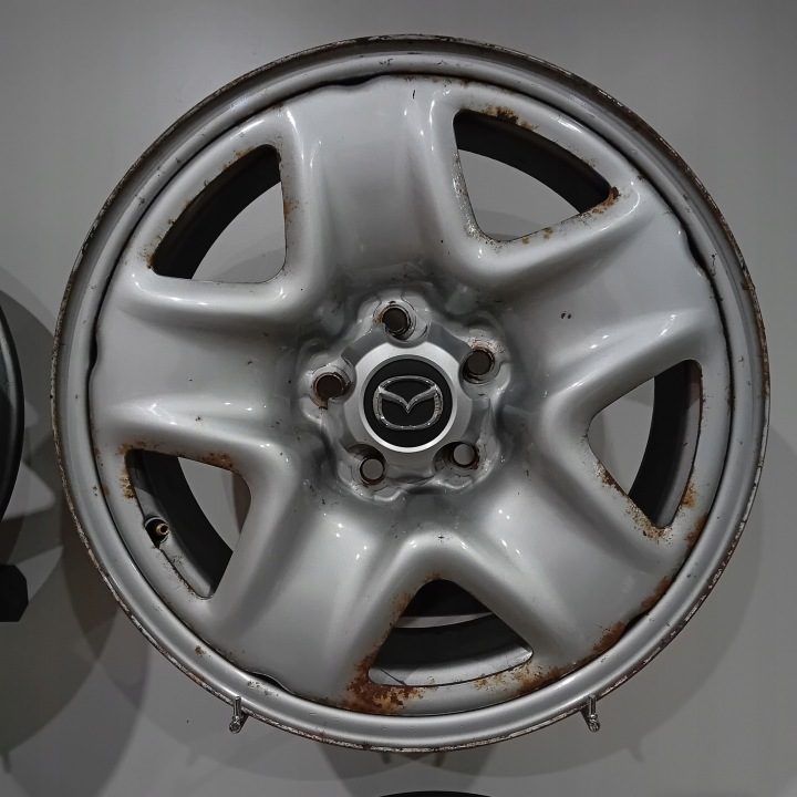 4× Штампованный диск Mazda OE 7.0" x 17" 5x114.3 ET 50, фото 3