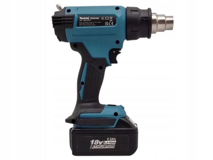 Makita DHG181ZK термофен akum 18 В кейс 4 форсунки, фото 5